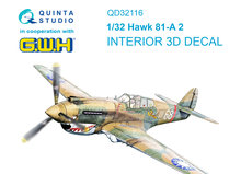 Quinta Studio QD32116 - Hawk 81-A2 3D-Printed & coloured Interior on decal paper (for GWH kit) - 1:32