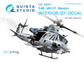 Quinta-Studio-QD48091-UH-1Y-Venom--3D-Printed-&amp;-coloured-Interior-on-decal-paper--(for-Kitty-Hawk-kit)-1:48