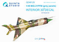 Quinta-Studio-QD48129-MiG-21PFM--(grey-color-panels)-3D-Printed-&amp;-coloured-Interior-on-decal-paper-(for-Eduard--kit)-1:48