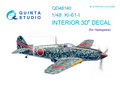 Quinta-Studio-QD48140-Ki-61-I-3D-Printed-&amp;-coloured-Interior-on-decal-paper-(for-Hasegawa-kit)-1:48