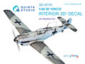 Quinta-Studio-QD48105-Bf-109C-D-3D-Printed-&amp;-coloured-Interior-on-decal-paper-(for-Modelsvit-kit)-1:48