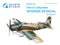 Quinta-Studio-QD48124-A-1J-3D-Printed-&amp;-coloured-Interior-on-decal-paper-(for-Tamiya--kit)-1:48