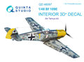 Quinta-Studio-QD48097-Bf-109E-3D-Printed-&amp;-coloured-Interior-on-decal-paper-(for-Tamiya-kit)-1:48