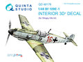 Quinta-Studio-QD48176-Bf-109E-1-3D-Printed-&amp;-coloured-Interior-on-decal-paper-(for-Wingsy-kits-kit)-1:48