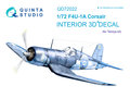 Quinta-Studio-QD72022-F4U-1A-Corsair-3D-Printed-&amp;-coloured-Interior-on-decal-paper-(for-Tamiya-kit)-1:72