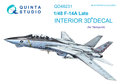 Quinta-Studio-QD48231-F-14A-Late-3D-Printed-&amp;-coloured-Interior-on-decal-paper-(for-Tamiya-kit)-1:48