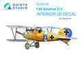 Quinta-Studio-QD48193-Albatros-D.V-3D-Printed-&amp;-coloured-Interior-on-decal-paper-(for-Eduard-kit)-1:48