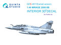 Quinta-Studio-QDS-48118-Mirage-2000-5B-3D-Printed-&amp;-coloured-Interior-on-decal-paper-(for-Kinetic-kit)-Small-Version-1:48