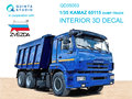 Quinta-Studio-QD35053-KAMAZ-65115-Dump-truck-3D-Printed-&amp;-coloured-Interior-on-decal-paper-(for-Zvezda-kit)-1:35