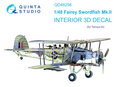 Quinta-Studio-QD48256-Swordfish-Mk.II-3D-Printed-&amp;-coloured-Interior-on-decal-paper-(for-Tamiya-kit)-1:48