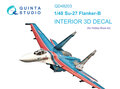 Quinta-Studio-QD48203-Su-27-3D-Printed-&amp;-coloured-Interior-on-decal-paper-(for-Hobby-Boss-kit)-1:48