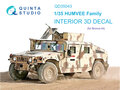 Quinta-Studio-QD35043-HUMVEE-Family-3D-Printed-&amp;-coloured-Interior-on-decal-paper-(for-Bronco-kit)-1:35