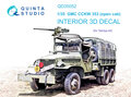 Quinta-Studio-QD35052-GMC-CCKW-353-(open-cab)-3D-Printed-&amp;-coloured-Interior-on-decal-paper-(for-Tamiya-kit)-1:35