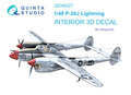 Quinta-Studio-QD48327-P-38J-3D-Printed-&amp;-coloured-Interior-on-decal-paper-(for-Tamiya-kit)-1:48