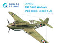 Quinta-Studio-QD48272-P-40B-3D-Printed-&amp;-coloured-Interior-on-decal-paper-(for-Airfix-kit)-1:48