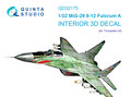 Quinta-Studio-QD32175-MiG-29-9-12-Fulcrum-A-3D-Printed-&amp;-coloured-Interior-on-decal-paper-(for-Trumpeter-kit)-1:32