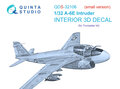 Quinta-Studio-QDS-32106-A-6E-Intruder-3D-Printed-&amp;-coloured-Interior-on-decal-paper-(for-Trumpeter-kit)-Small-Version-1:32