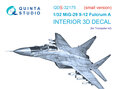 Quinta-Studio-QDS-32175-MiG-29-9-12-Fulcrum-A-3D-Printed-&amp;-coloured-Interior-on-decal-paper-(for-Trumpeter-kit)-Small-Version-1:32