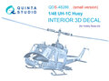 Quinta-Studio-QDS-48286-UH-1C-3D-Printed-&amp;-coloured-Interior-on-decal-paper-(for-HobbyBoss-kit)-Small-Version-1:48