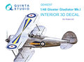 Quinta-Studio-QD48297-Gloster-Gladiator-MKI-3D-Printed-&amp;-coloured-Interior-on-decal-paper-(for-Roden-kit)-1:48