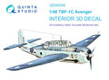 Quinta-Studio-QD48359-TBF-1-Avenger-3D-Printed-&amp;-coloured-Interior-on-decal-paper-(for-Academy-kit)-1:48