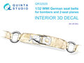 Quinta-Studio-QR32029-WWI-German-seats-Belts-for-bombers-1:32