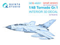 Quinta-Studio-QDS+48261-Tornado-GR.1-3D-Printed-&amp;-coloured-Interior-on-decal-paper-(for-Revell-kit)-(with-3D-printed-resin-parts)-Small-Version-1:48