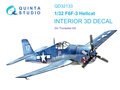 Quinta-Studio-QD32133-F6F-3-Hellcat-3D-Printed-&amp;-coloured-Interior-on-decal-paper-(for-Trumpeter)-1:32