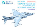 Quinta-Studio-QDS-32194-AV-8B-Harrier-II-late-3D-Printed-&amp;-coloured-Interior-on-decal-paper-(for-Trumpeter)-Small-Version-1:32