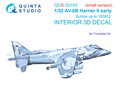 Quinta-Studio-QDS-32193-AV-8B-Harrier-II-early-3D-Printed-&amp;-coloured-Interior-on-decal-paper-(for-Trumpeter)-Small-Version-1:32