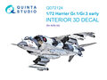 Quinta-Studio-QD72124-Harrier-Gr.1-Gr.3-early-3D-Printed-&amp;-coloured-Interior-on-decal-paper-(for-Airfix-kit)-1:72