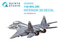 Quinta-Studio-QD48458-MiG-29K-3D-Printed-&amp;-coloured-Interior-on-decal-paper-(for-HobbyBoss-kit)-1:48