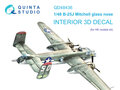 Quinta-Studio-QD48436-B-25J-Mitchell-Glass-Nose-3D-Printed-&amp;-coloured-Interior-on-decal-paper-(for-HK-models-kit)-1:48