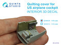 Quinta-Studio-QD48439-Quilting-cover-for-US-airplane-cockpit.-3D-Printed-&amp;-coloured-Interior-on-decal-paper-(All-kits)-1:48