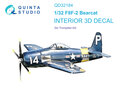 Quinta-Studio-QD32184-F8F-2-Bearcat-3D-Printed-&amp;-coloured-Interior-on-decal-paper-(for-Trumpeter-kit)-1:32