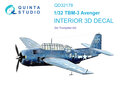 Quinta-Studio-QD32178-TBM-3-Avenger-3D-Printed-&amp;-coloured-Interior-on-decal-paper-(for-Trumpeter-kit)-1:32