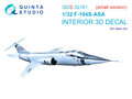 Quinta-Studio-QDS-32181--F-104S-ASA-3D-Printed-&amp;-coloured-Interior-on-decal-paper-(Italeri)-Small-Version-1:32