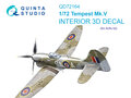 Quinta-Studio-QD72164--Tempest-Mk.V-3D-Printed-&amp;-coloured-Interior-on-decal-paper-(Airfix)-1:72