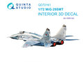 Quinta-Studio-QD72161--MiG-29SMT-3D-Printed-&amp;-coloured-Interior-on-decal-paper-(GWH)-1:72