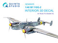 Quinta-Studio-QD48435--Bf-110G-2-3D-Printed-&amp;-coloured-Interior-on-decal-paper-(Revell)-1:48