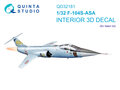 Quinta-Studio-QD32181--F-104S-ASA-3D-Printed-&amp;-coloured-Interior-on-decal-paper-(Italeri)-1:32