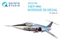 Quinta-Studio-QD32188--F-104J-3D-Printed-&amp;-coloured-Interior-on-decal-paper-(Italeri)-1:32