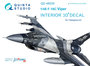 Quinta Studio QD48035 - F-16C 3D-Printed & coloured Interior on decal paper (for Hasegawa kit) - 1:48_