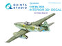 Quinta Studio QD48089 - Me-262A 3D-Printed & coloured Interior on decal paper (for HobbyBoss kit) - 1:48_