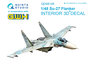 Quinta Studio QD48148 - Su-27 3D-Printed & coloured Interior on decal paper (for GWH kit) - 1:48_