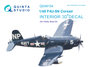 Quinta Studio QD48154 - F4U-5N 3D-Printed & coloured Interior on decal paper (for Hobby Boss kit) - 1:48_