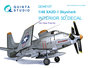 Quinta Studio QD48107 - XA2D-1 3D-Printed & coloured Interior on decal paper (for Clear Prop kit) - 1:48_