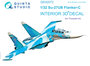 Quinta Studio QD32072 - Su-27UB 3D-Printed & coloured Interior on decal paper (for Trumpeter kit) - 1:32_