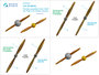 Quinta Studio QP32005 - Wooden propellers Axial Wolff (for Roden kit) - 1:32_