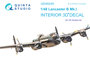 Quinta Studio QD48248 - Lancaster B Mk.I 3D-Printed & coloured Interior on decal paper (for HK Models kit) - 1:48_